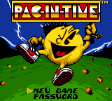 Pac in Time(beta) Title Screen